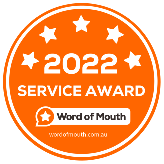 2022 Word of Mouth Service Award logo